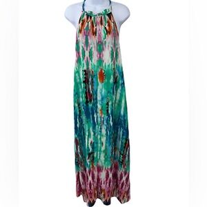 Buddy Love Tie Dye Halter Neck Maxi Dress